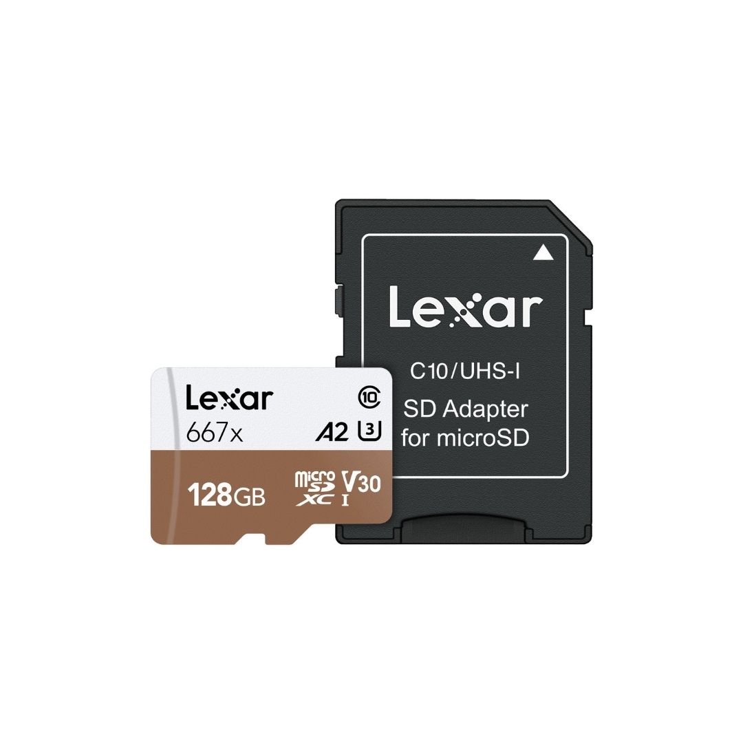 Lexar 128 GB Professional 667x UHS-I C10 U3 V30 A2 Micro SD Kart