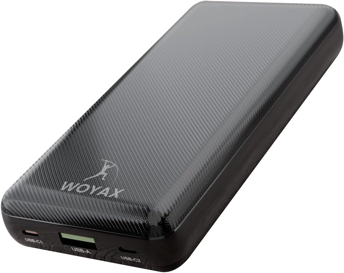 Woyax 25000mAh 130W Süper Hızlı Powerbank Laptop Notebook Macbook Taşınabilir Şarj Cihazı Siyah