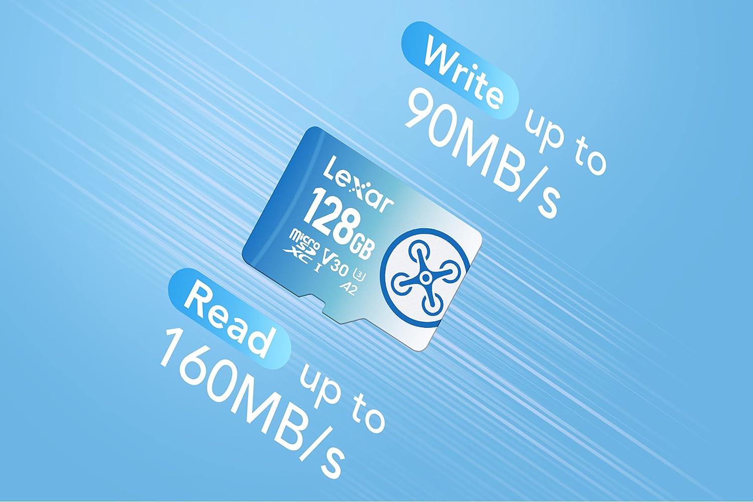 Lexar Fly High-Performance 1066X Microsdxc Uhs-I 160Mb/S Okuma 90Mb/S Yazma Micro Sd Hafıza Kartı