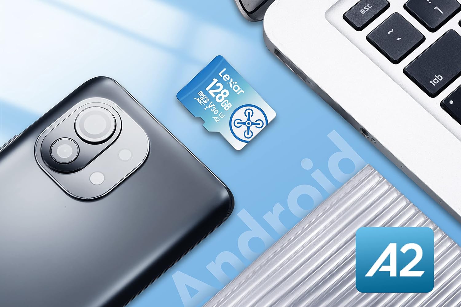 Lexar Fly High-Performance 1066X Microsdxc Uhs-I 160Mb/S Okuma 90Mb/S Yazma Micro Sd Hafıza Kartı