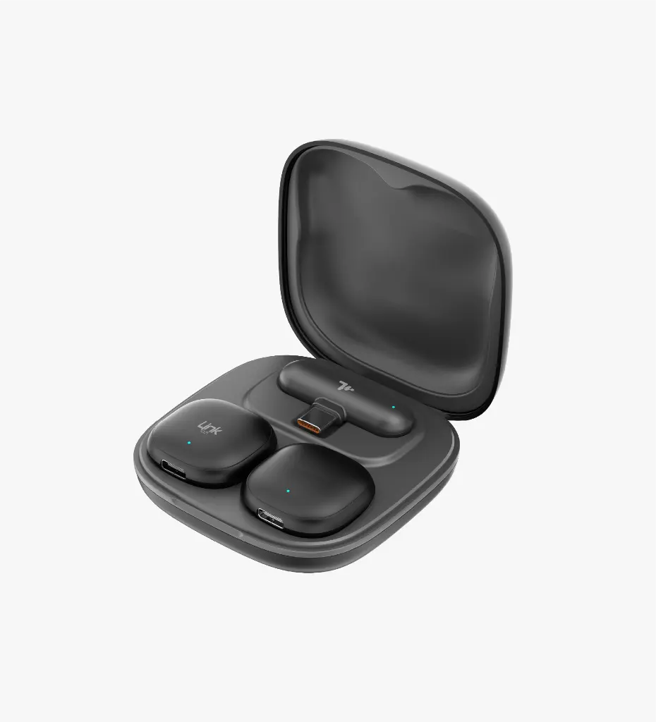 Linktech C63 Yapay Zeka Destekli 2’li Kablosuz Yaka Mikrofonu
