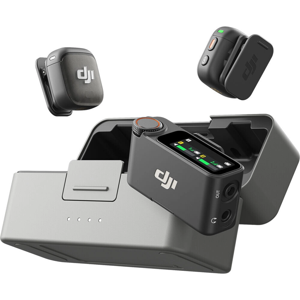 DJI Mic 3 Kablosuz 2 Kişilik Mikrofon Seti - TeknoFabrika