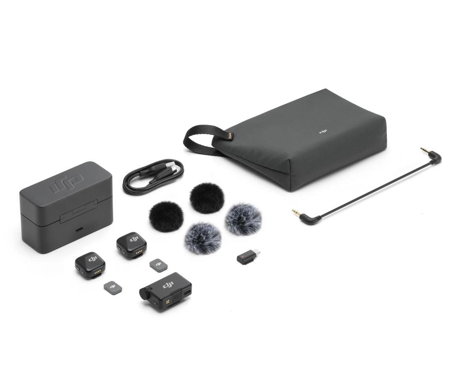 DJI Mic Mini Kablosuz 2 Kişilik Mikrofon Seti