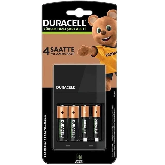 Duracell CEF 14 Şarj Aleti + 4 Pil Seti