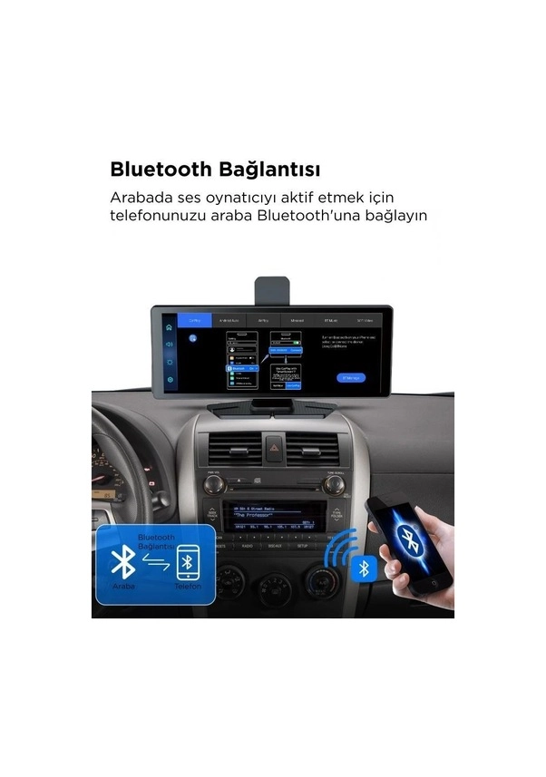Torima T94c41 Wifi Bluetooth 4K Carplay Ön-Arka Araç Kamerası