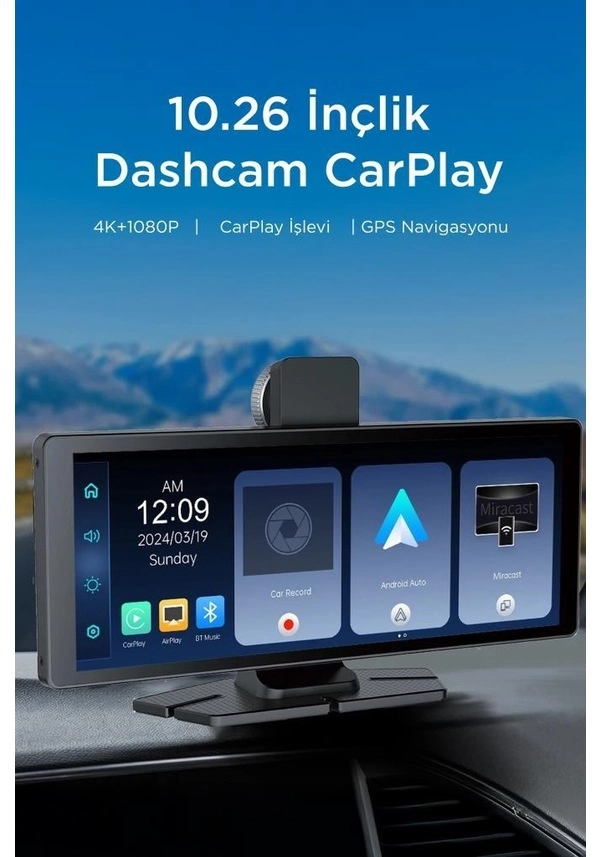Torima T94c41 Wifi Bluetooth 4K Carplay Ön-Arka Araç Kamerası