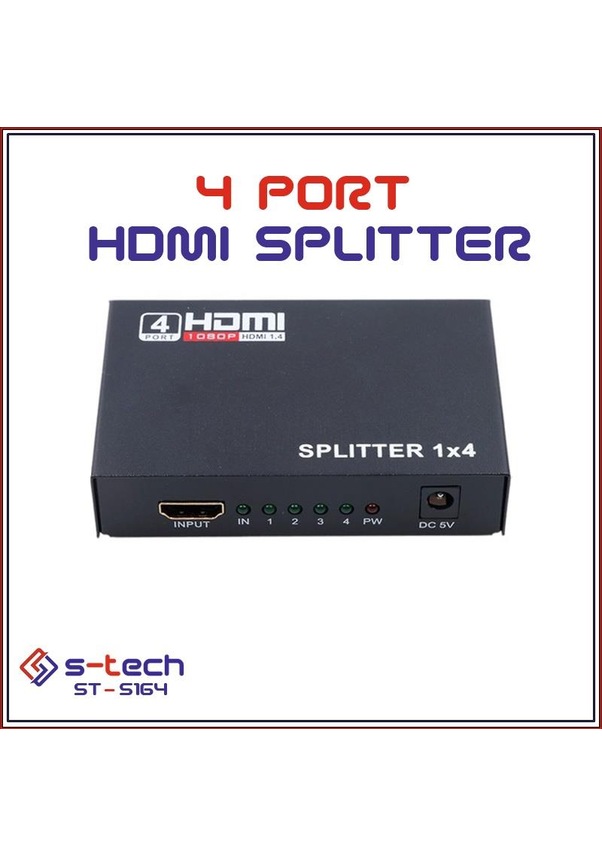 S-Tech 4Port Hdmi Splitter Çoklayıcı St-5164 4KX2K