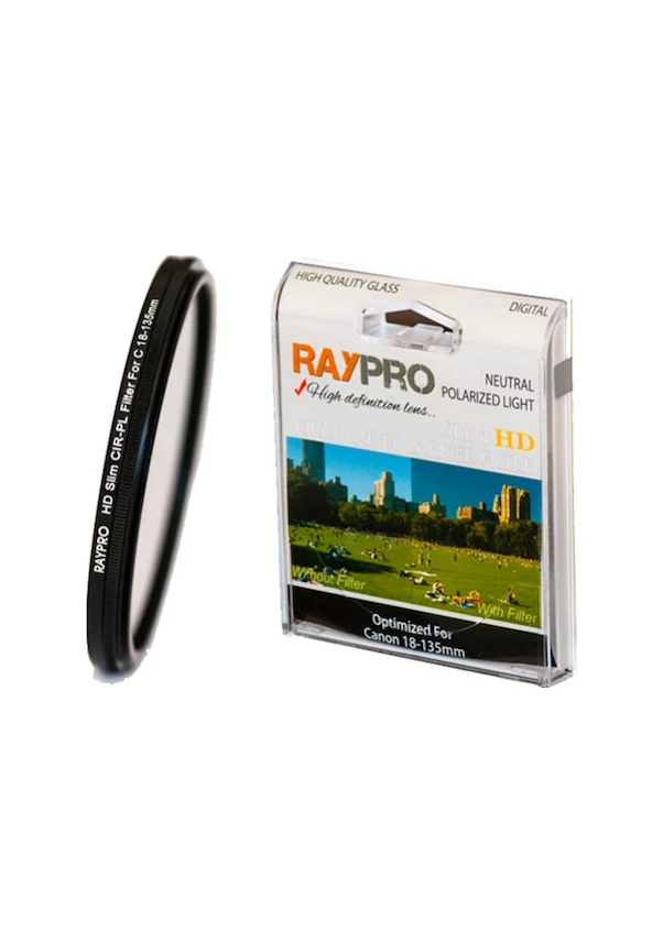 Raypro Canon 18-135mm Lens için 67mm HD Slim CPL UV Filtre