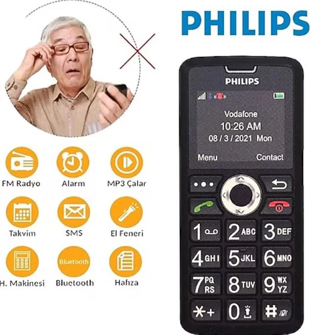 Philips E6105 4G Tuşlu Telefon