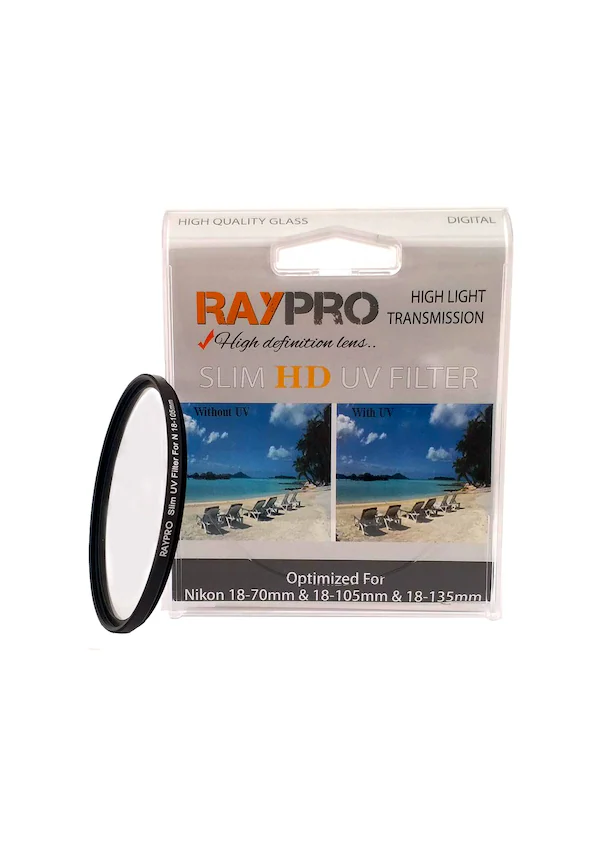 Raypro Nikon 18-70 18-105 ve 18-135 MM Lens için 67MM Ultra Slim UV Filtre