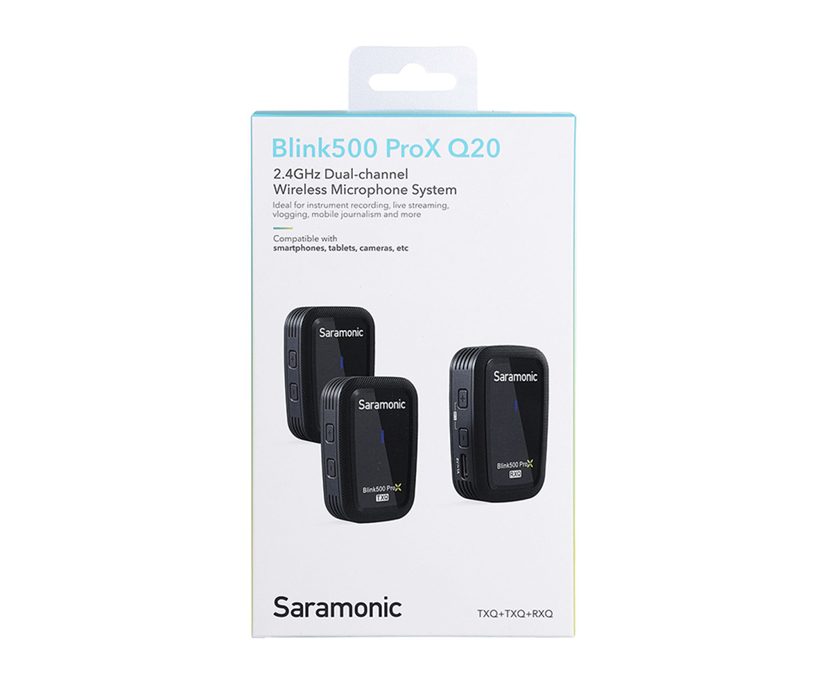 Saramonic Blink 500 ProX Q20 Kablosuz İkili Yaka Mikrofonu