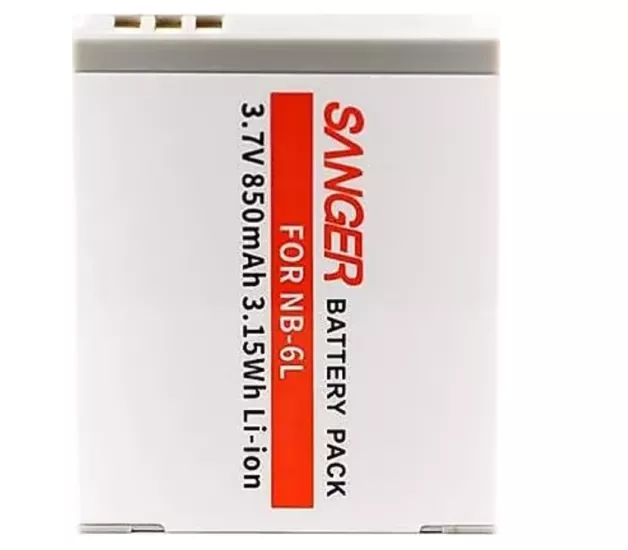 Sanger NB-6L Canon Batarya – 1300 mAh Li-Ion Yedek Pil
