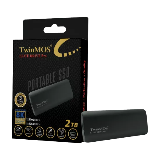 TwinMOS Elite Drive Pro 2TB Taşınabilir SSD